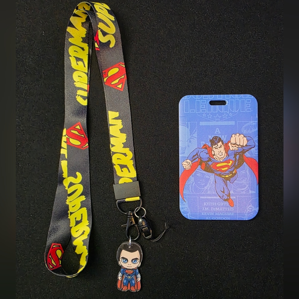 Superman ID Cardholder And Lanyard Set